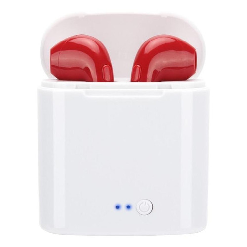 Audífonos in-ear inalámbricos i7S TWS rojo