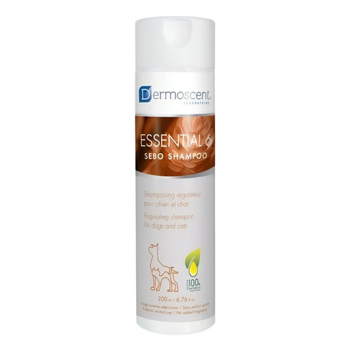 Shampoo Essential 6 Sebo 200 Ml Perro Gato Caspa, Mal Olor