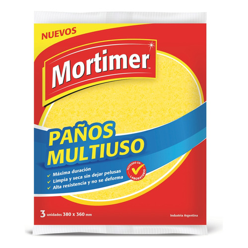 Paño de limpieza Mortimer Multiuso 3 u