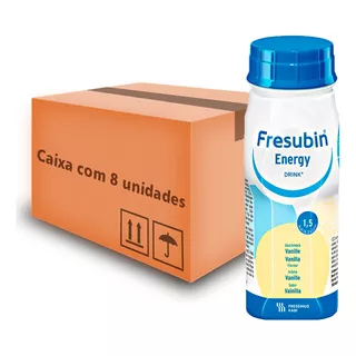 Fresubin Energy Drink 200ml - Baunilha - Kit Com 8