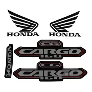Kit Adesivo Jogo Faixas Moto Cg Cargo 160 2019 Branca Cor Branca