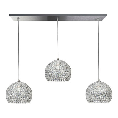 Colgante 3 Luces Copen Gala S Esfera Cristal Cairel Apto Led