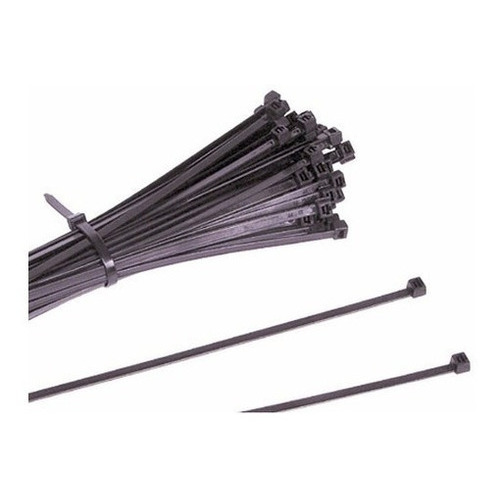 Precintos Plasticos Nylon 100 Unidades 4,8mm X 400mm (40cm) Color Negro