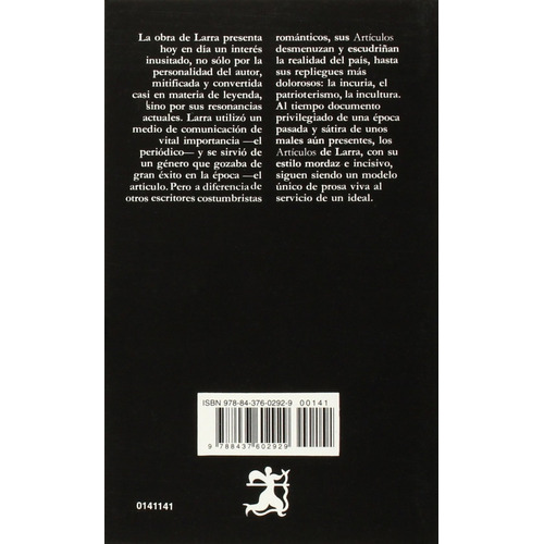 Articulos, De Mariano José De Larra., Vol. 0. Editorial Cátedra, Tapa Blanda En Español, 2006