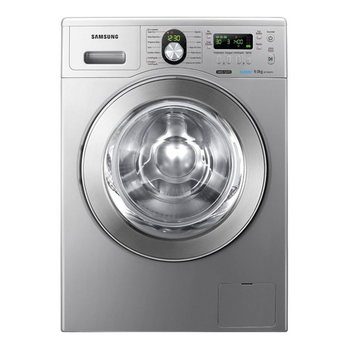 Lavarropas automático Samsung WF1904WP plata 9kg 220 V