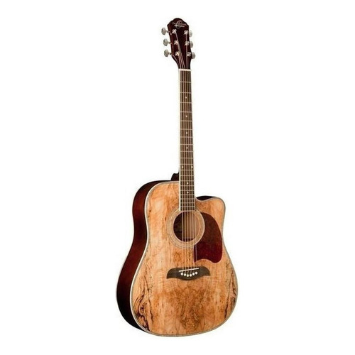 Guitarra acústica Oscar Schmidt OD312CE para diestros spalted maple brillante