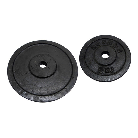 Disco Sonnos Metal Fundicion 1,25kg 25mm Negro Liso