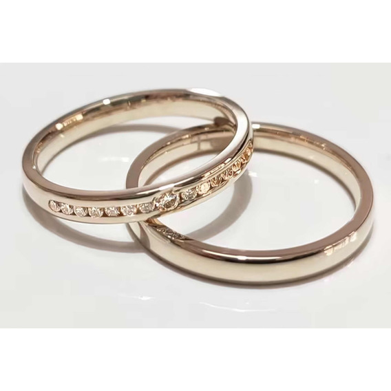 Anillos Matrimonio Oro Amarillo Blanco Y Rosa En 14k 3mm