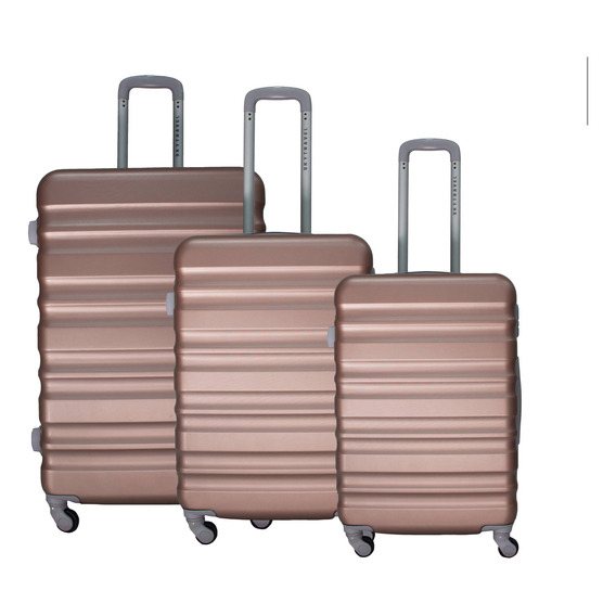 Set 3 Maletas De Viaje Rigidas Abs Ruedas 360 Abs Candado