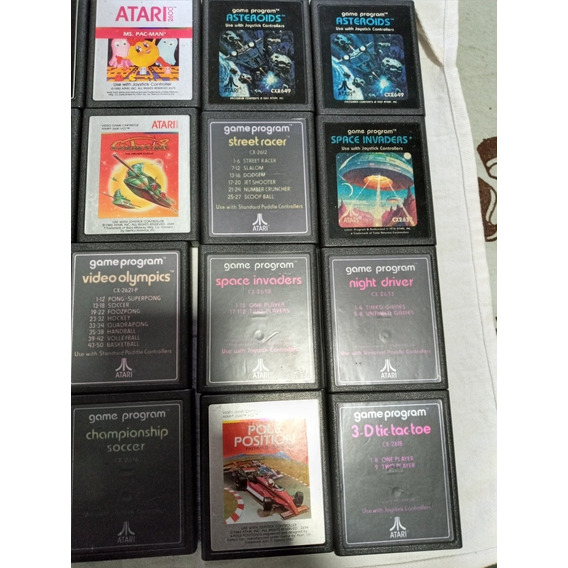 Cartucho Atari 2600 Lote De 21 Cassetes Ver Fotos