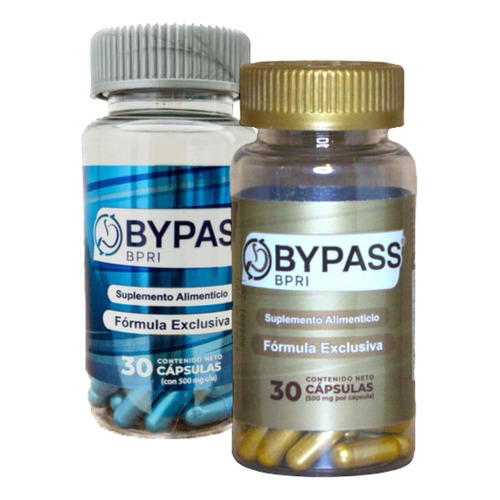 Bypass Bpri Duo 30 Capsulas C/u Inhibidor Apetito Sabor insaboro