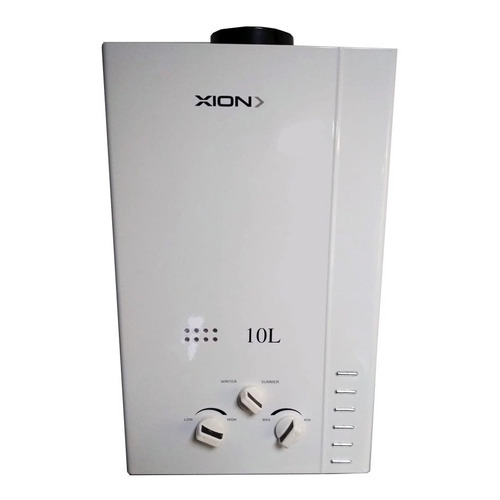 Calentador A Gas Instantáneo Xion 10 Lts Xi-wh10l Color Blanco