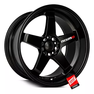 Par Roda Taluda 5fivex Aro 18x9.5 5x114 Preto Acetinado