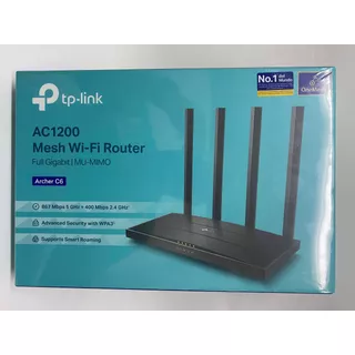Tp-link Router Dual Band Wi-fi Mesh Ac1200 Archer C6