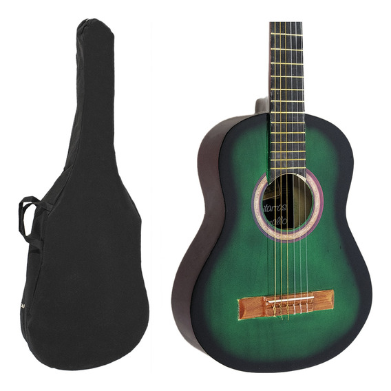 Guitarra Criolla Tronador Niño 3/4 Color Verde