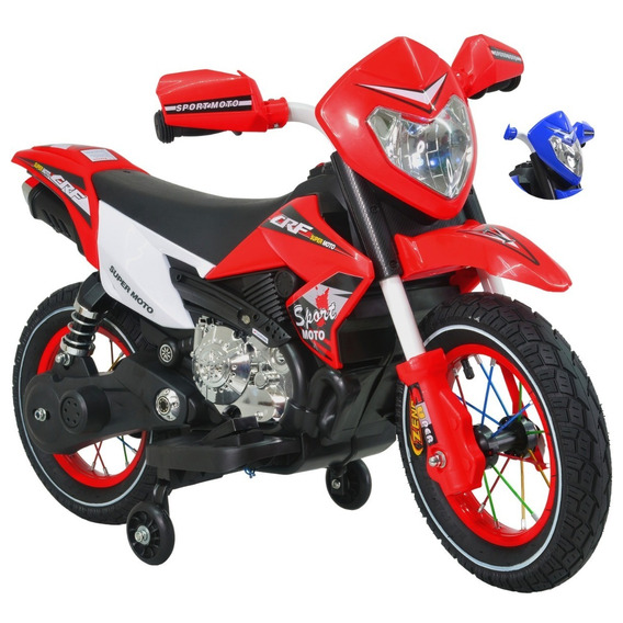 Motocicleta Electrica Deportiva Montable Niño Led Musica Usb