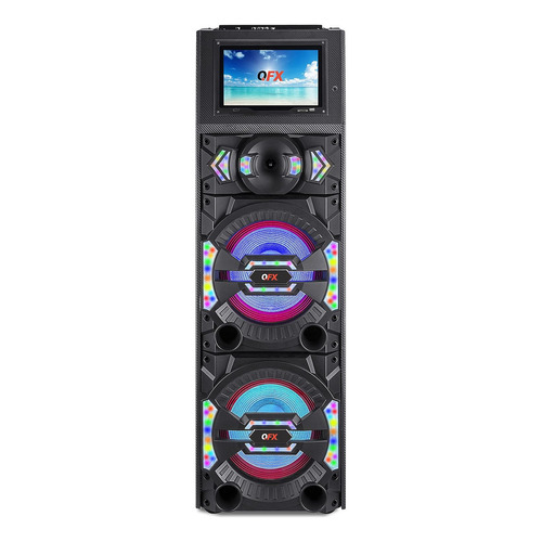 Qfx Sbx-212w Altavoz Bluetooth Para Fiestas Con Woofer Dual Color Matter Black 110v