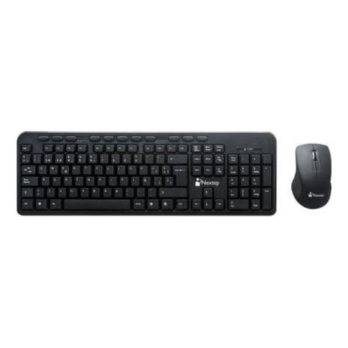 Teclado Mouse Inalambrico Nextep Color Negro Ne415 /vc