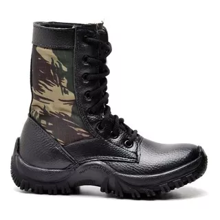 Bota Infantil Masculina Coturno Botinha Militar Menina