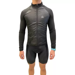 Campera Ciclismo Frizada Rompeviento Elastizada - Full Salas