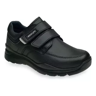 Zapatos Escolares Casual Niño Suela Confort Negro 20140