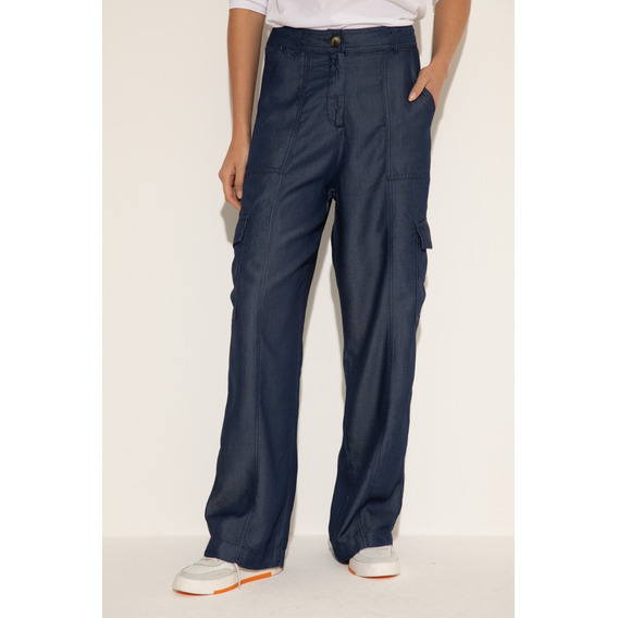 Pantalon De Piernas Anchas Cargo Mujer Portsaid