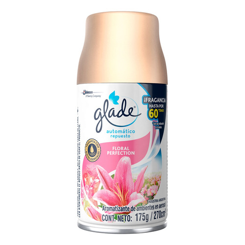 Repuesto aromatizante Glade Automático en aerosol floral perfection 175 g