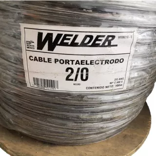 Cable Portaelectrodo Flexible 2/0 Rollo De 8 Metros