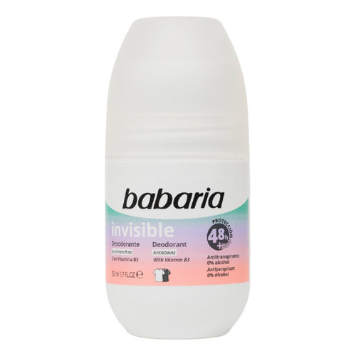 Desodorante Babaria Sensitive Roll-on 50ml Fragancia INVISIBLE