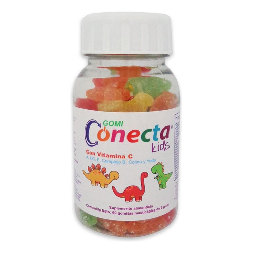 Gomitas Conecta, Vitaminas Para Niños, 60 Gomitas Kids Sabor Frutas