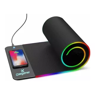 Mouse Pad Gaming Rgb Xxl Con Cargador Inalambrico P/ Celular