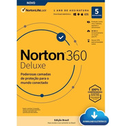 Norton Antivirus 360 Vpn P/5 Dispositivos 12 Meses Download