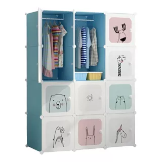 Guarda Roupas Modular Infantil Com 12 Portas