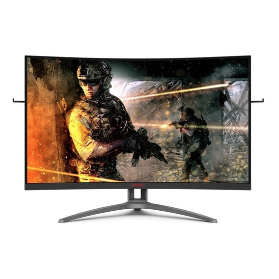 Monitor Gamer Agon Ag323fcxe 31.5 Curvo 165hz Preto Aoc Cor Preto / Efeitos Luminosos RGB 110V/220V