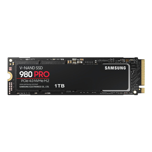 Disco sólido SSD interno Samsung 980 PRO MZ-V8P1T0B 1TB negro