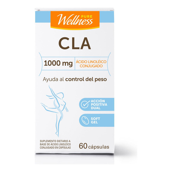 Suplemento Dietario Pure Wellness Cla Ácido Linoléico 60 Cap