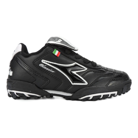 Botin Diadora Clasico Tf Kids (negro/blanco)