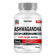 Ashwagandha Platinum 2100mg Testrol 3 In 1 90 Cápsulas