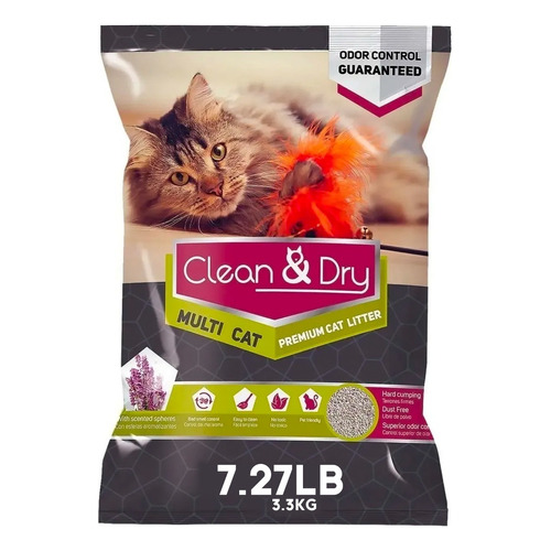 Arena Para Gato Clean & Dry Super Premium 16.5kg