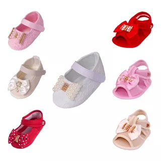 Sapatinho Bebê - Kit C/ 7 Pares - Frete Grátis