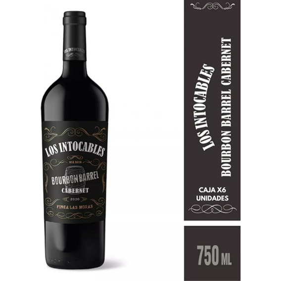 Vino Los Intocables Black Cabernet Sauvignon - Caja X6