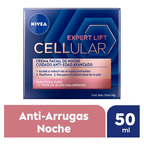 Crema Antiedad De Noche Nivea Cellular Expert Lift - 50ml