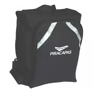 Bolsa Lona Mochila Moto Motoqueiro P Cor Preto Desenho Do Tecido Liso