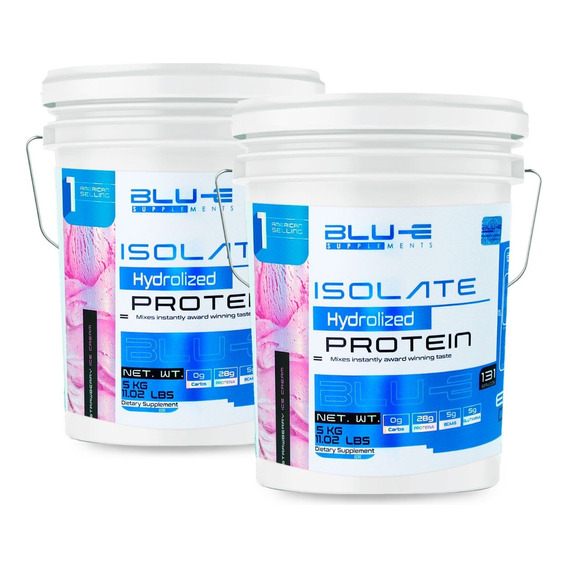 Pack 2 Proteina Hidrolizada Isolate Blu-e 5kg Varios Sabores