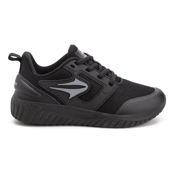 Zapatillas Topper Fast Kids Negras Monocromo 