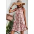 Vestido Corto Casual Estampado Estilo Tropical Teffy