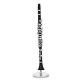 Réplica Miniatura De Instrumento Musical Clarinete Neg...