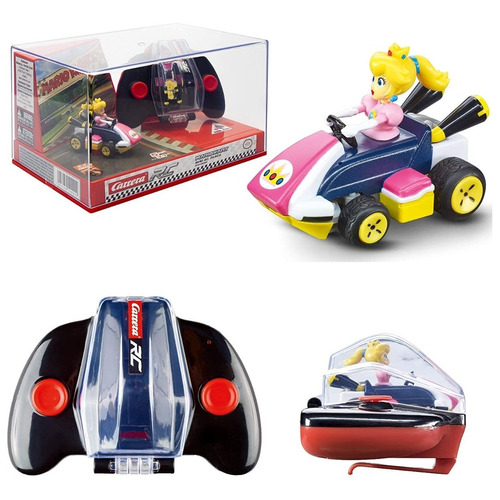 Carrera Rc Nintendo Mario Kart 2.4 Ghz Mini Radio Coleccion. Color Multicolor Personaje Peach/Princesa