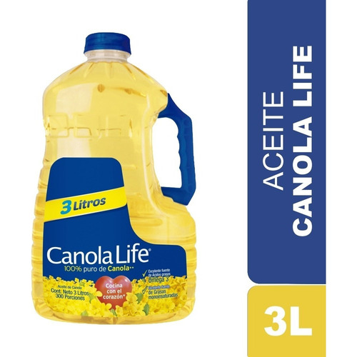 Aceite Canola Life 3 Litros - L A $23500