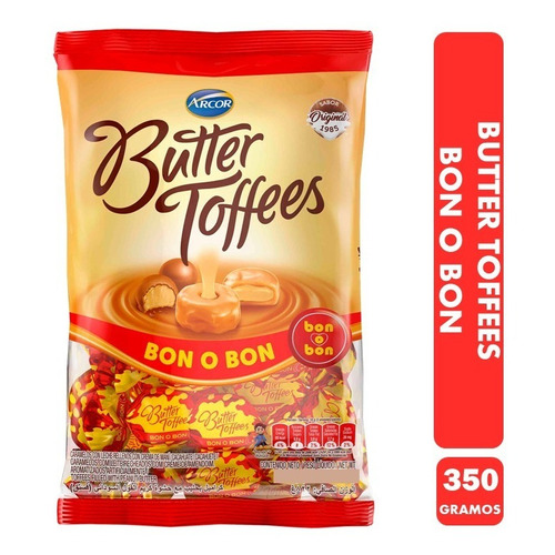 Caramelo Butter Toffes Bon O Bon - Bolsa Con 57 Unid Aprox